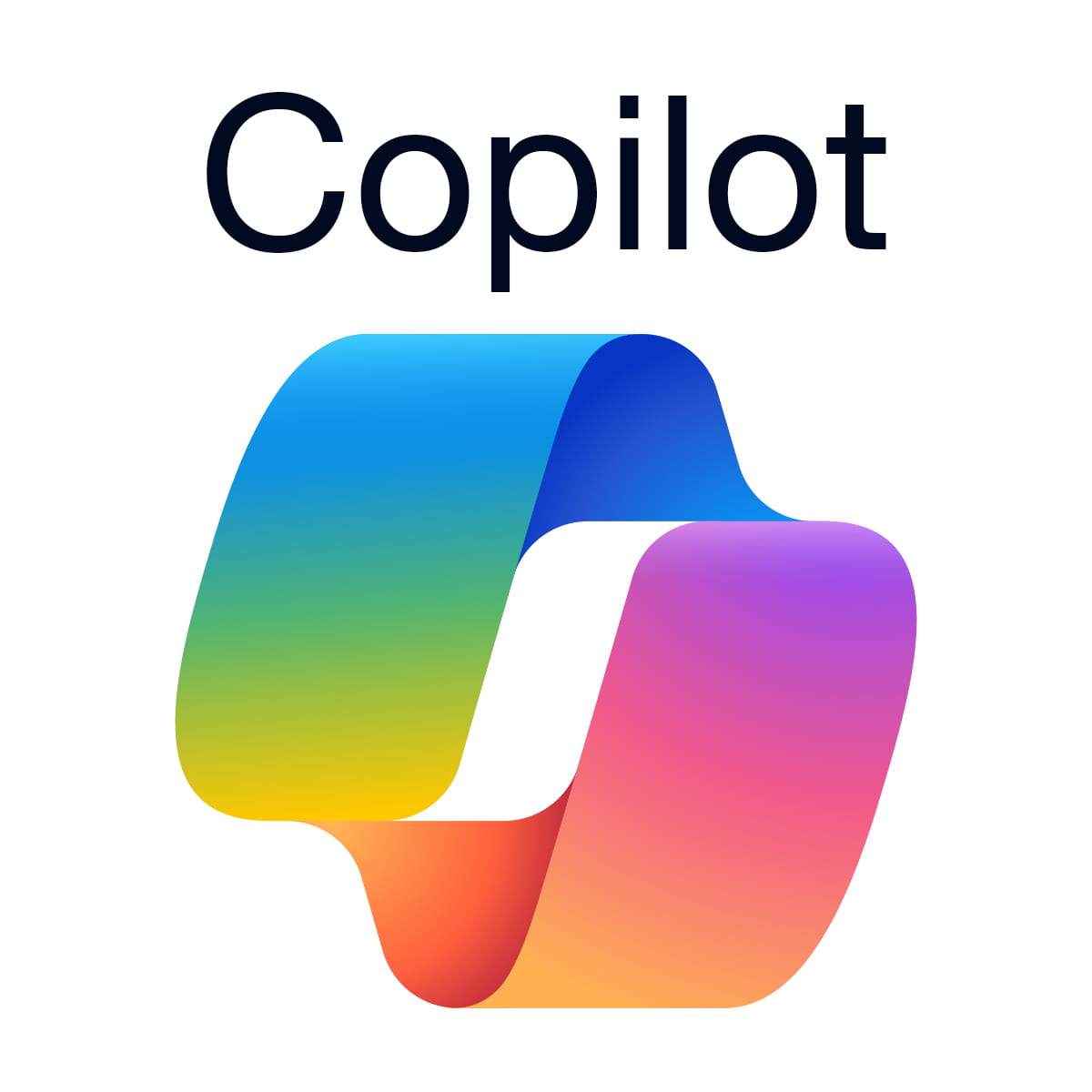 Microsoft's Colorful Copilot logo with the word copilot on top of it.